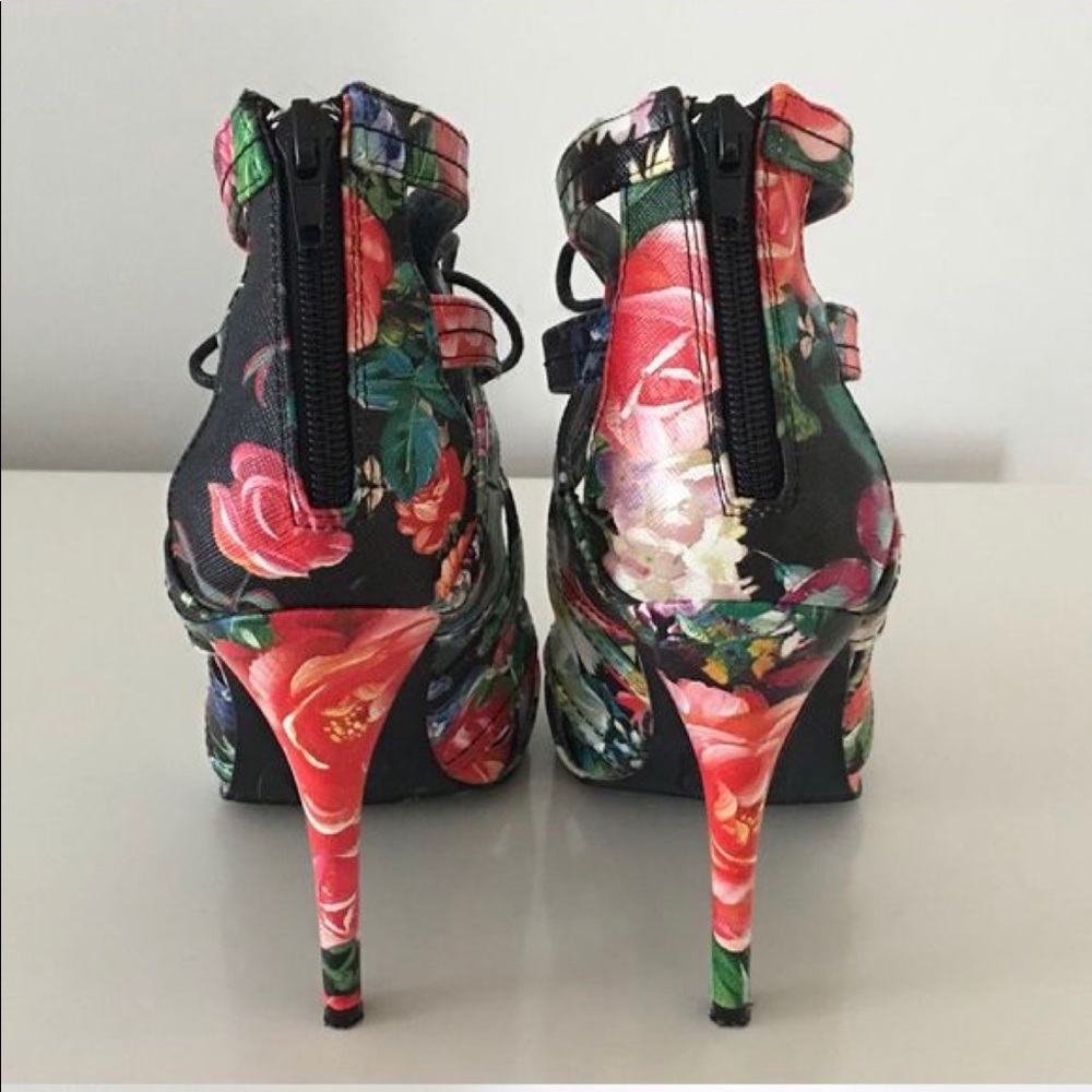 Madden Girl Ditaa Multi colored heels open toe - Picture 2 of 8